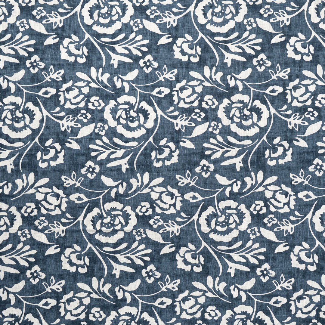 Kimberly # 501 Indigo by Maxwell Designer Fabric Color Theory-Vol. X Twilight 65% COTTON 35% POLYESTER INDIA V-11.8" H-13" 54" - Swanky Fabrics -