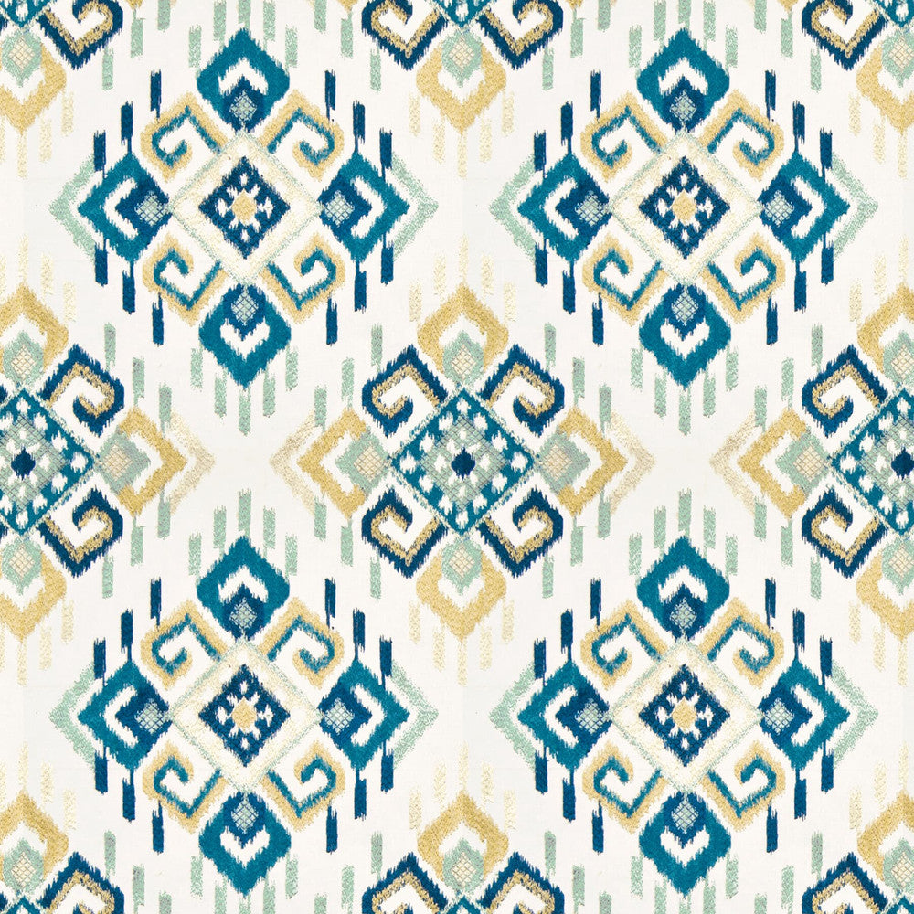 Kedge 1 Cornflower by Stout Designer Fabric RAINBOW LIBRARY OCEAN/FEDERAL 100%COT %BEMB INDIA MARTINDALE WEAR TEST (28 000 CIRCULAR RUBS) Horizontal: 13 and Vertical: 15 51.88 in - Swanky Fabrics -