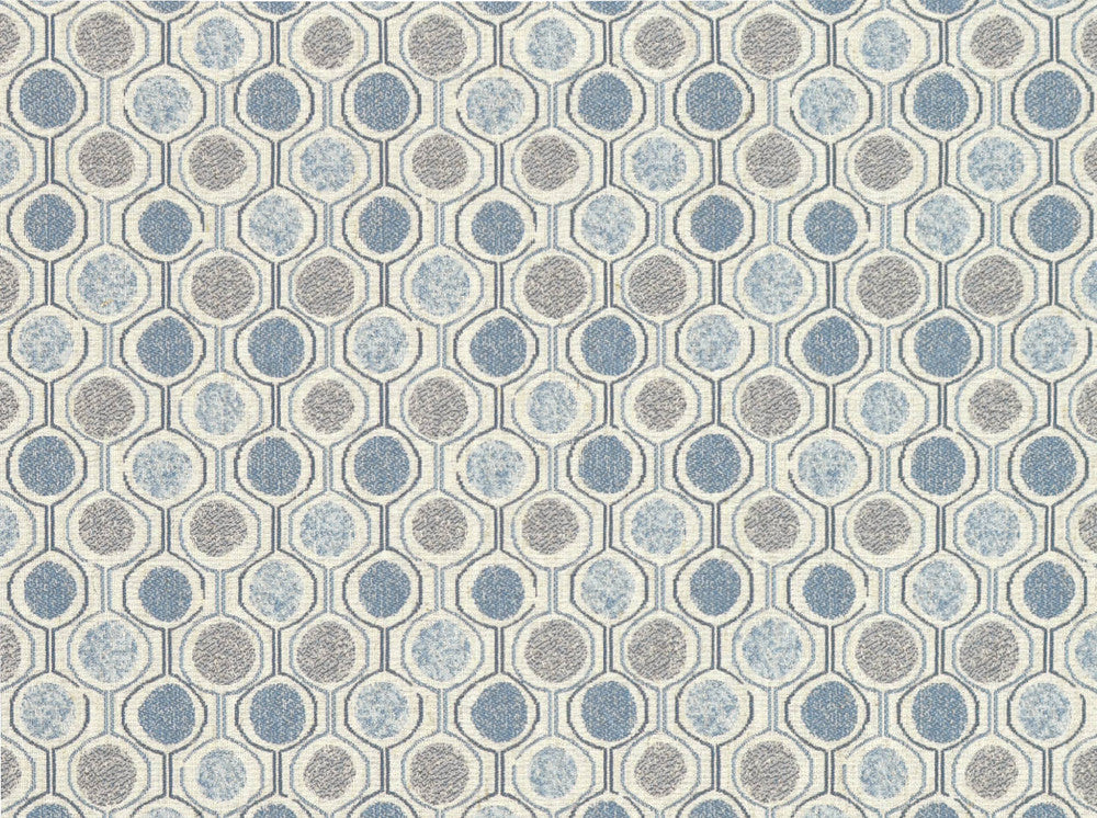 Kenwood Smokey Blue 57 by Covington Designer Fabric 85%POLYESTER 10%RAYON 5%LINEN China 21000 Horizontal: 4.5 and Vertical: 4.75 56 - Swanky Fabrics -