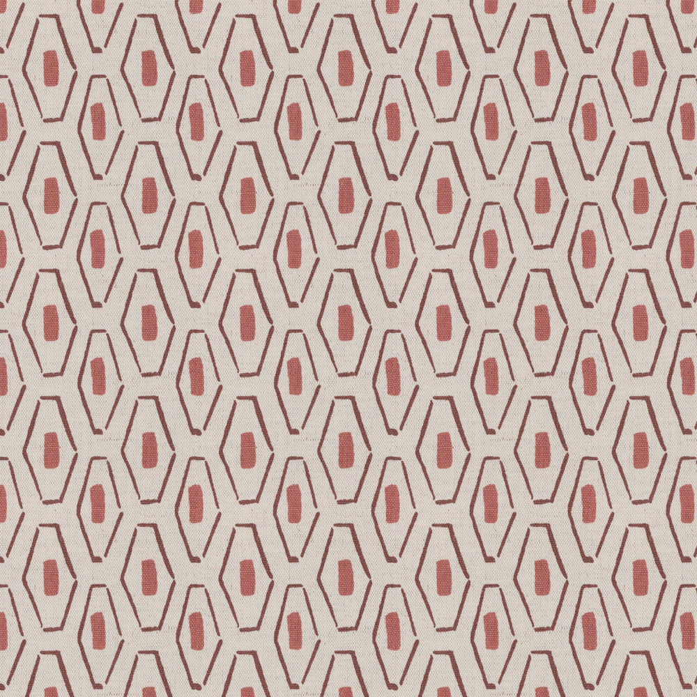 Klavon 2 Tearose by Stout Fabric Stout Fabric Klavon 2 TearoseFabric THE ART OF COLOR HANDCRAFTED 59%COT 41%LIN INDIA </p><p>Repeat: H: 6.500, V: 7.875 54 in - Fabric Carolina -