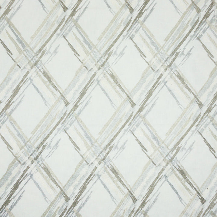 Knissell 1 Pongee by Stout Designer Fabric COMFORTABLE LIVING LINEN/SHADOW 52%COT 48%POL %PEMB INDIA Horizontal: 6.500 and Vertical: 9.000 52.5 in - Swanky Fabrics -