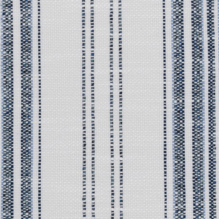 Kokomo 3 Baltic by Stout Designer Fabric JUST STRIPES BLUE/SPRING 91%POL 9%NOL USA Horizontal: 0.125 and Vertical: 8.250 56 in - Swanky Fabrics -
