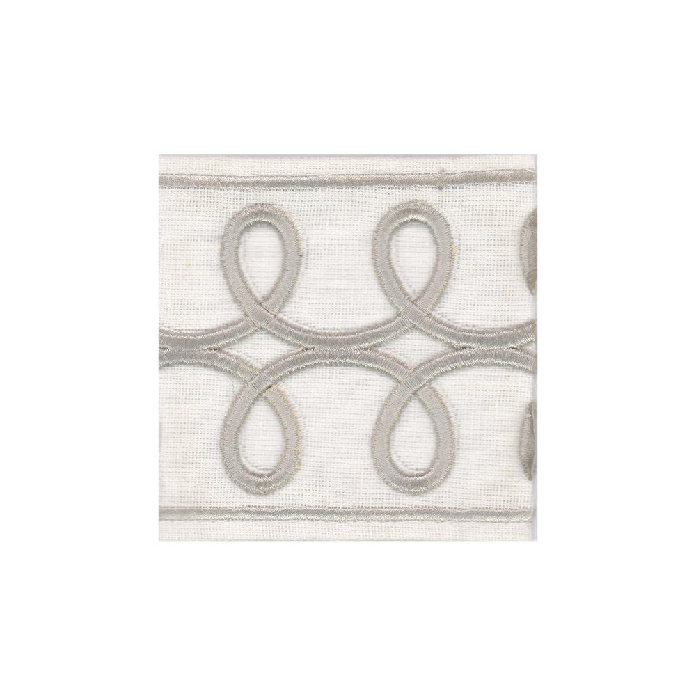 Kooky Tape 2 Fog by Marcus William Trim Marcus William Trim Kooky Tape 2 FogTrim PERSUASIONS TRIM 100%POL %VEMB INDIA </p><p>Repeat: H: 1.250, V: 0.000 3.25 in - Fabric Carolina -