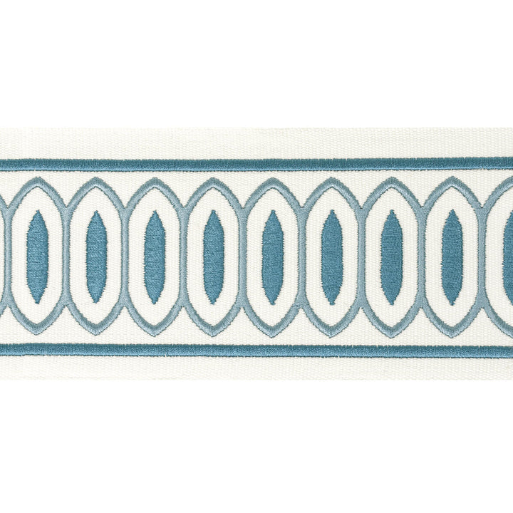Kragon Tape 1 Denim by Stout Designer Trim STITCHED UP TRIM 100%COT %BEMB INDIA Horizontal: 4.000 and Vertical: 1.000 4 in - Swanky Fabrics -