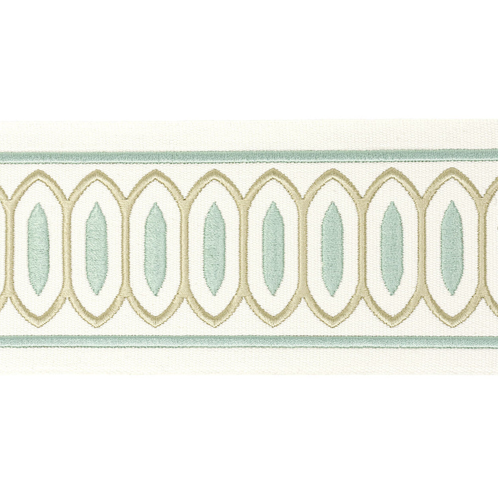 Kragon Tape 7 Shoreline by Stout Designer Trim STITCHED UP TRIM 100%COT %BEMB INDIA Horizontal: 4.000 and Vertical: 1.000 4 in - Swanky Fabrics -