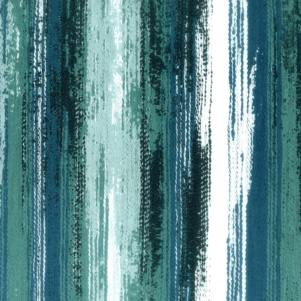 Krebs 1 Peacock by Stout Designer Fabric LIVING IS EASY SEASPRAY/LAGOON 68%UV 32%NOL USA CATB 117-2013 WYZENBEEK 30 000 DOUBLE RUB WEAR TEST (HEAVY DUTY) Horizontal: 27.500 and Vertical: 42.375 54.5 in - Swanky Fabrics -