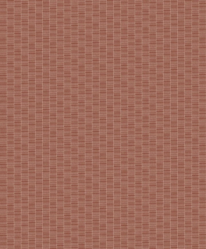 Deco Spliced Stripe Terra Cotta KTM1429 by Seabrook Designs Designer Wallpaper