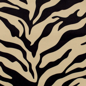 Kingdom Zebra Black/Tan by Europatex Designer Fabric