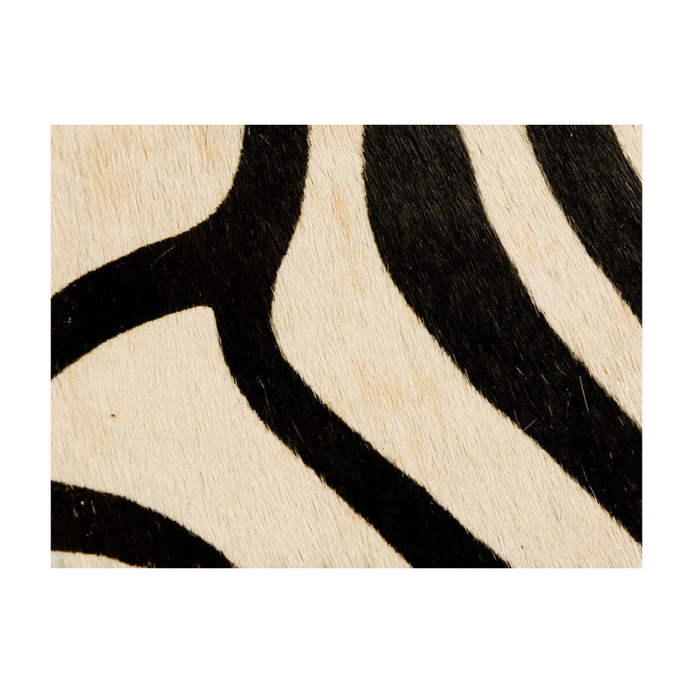 Painted Zebra Natural by Kravet Couture Designer Fabric - LEATHER - 100% Italy LIGHT Horizontal: 0 and Vertical: 0 - - Swanky Fabrics -