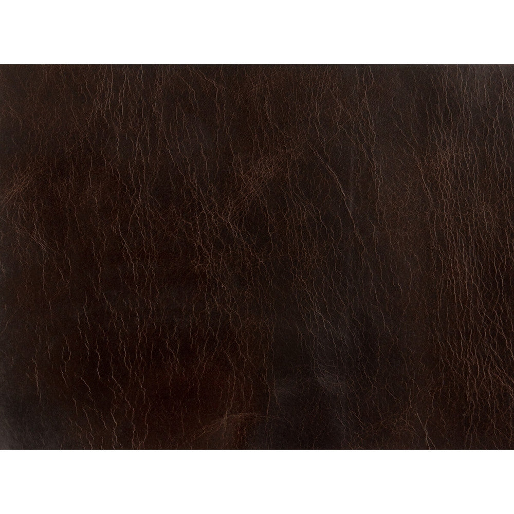 L-Haute-Espresso by Kravet Couture Designer Fabric LEATHER - 100% Italy Horizontal: and Vertical: - Swanky Fabrics -