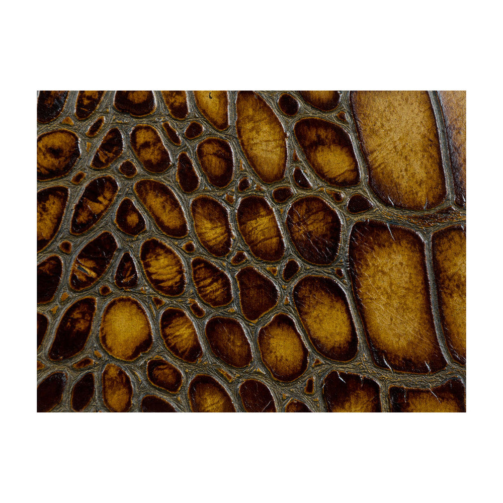 L-Tuscany Hazelnut by Kravet Couture Designer Fabric LEATHER - 100% Brazil Horizontal: and Vertical: - Swanky Fabrics -