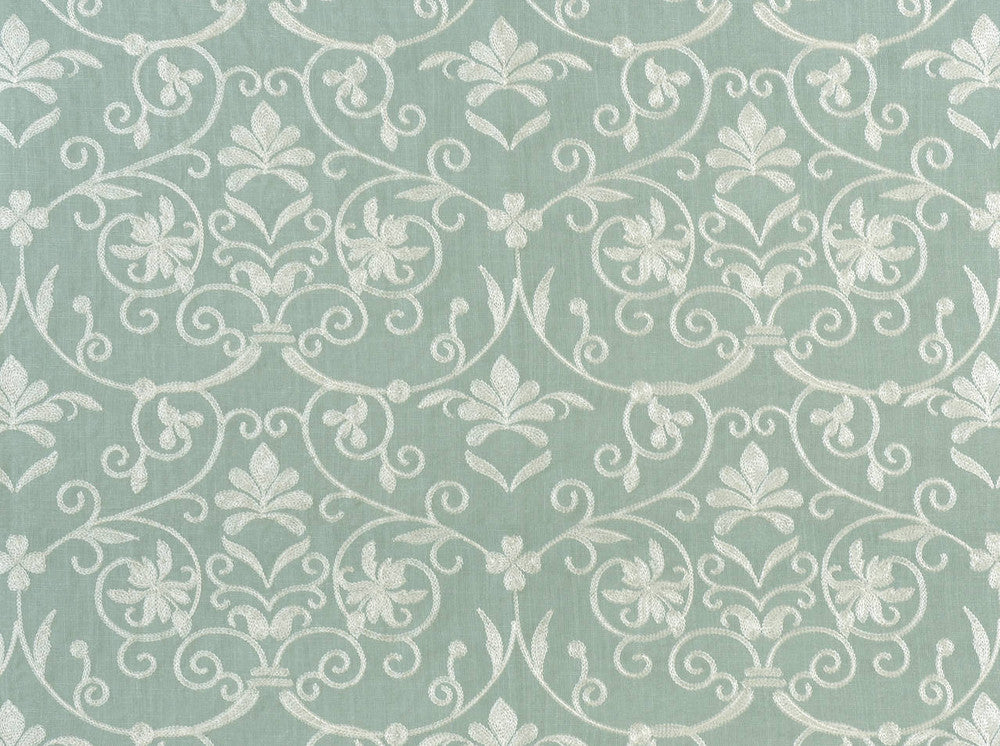 Lacey Serenity 503 by Covington Designer Fabric 83% VISCOSE/17% LINEN India 50000 Horizontal: 12.9 and Vertical: 9 55 - Swanky Fabrics -