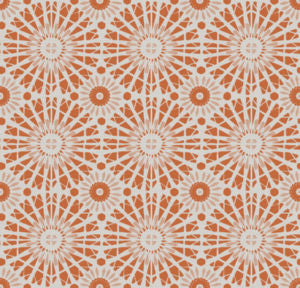 Lagoon Orange 25 by Norbar Designer Fabric