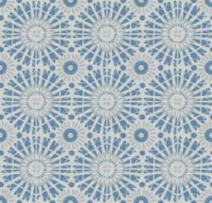 Lagoon Sky 61 by Norbar Designer Fabric HEAT WAVE 100% SOLUTION DYED ACRYLIC GERMANY 8 3/4"V 9"H 54 - Swanky Fabrics -