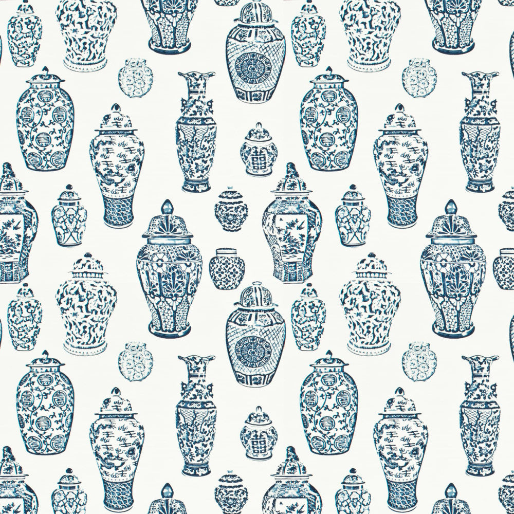 Lainey 1 Blue/White by Aoc Designer Fabric RAINBOW LIBRARY LAKE/INDIGO 100%COT INDIA Horizontal: 13.25 and Vertical: 13.25 54 in - Swanky Fabrics -