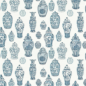 Lainey 1 Blue/White by Aoc Designer Fabric