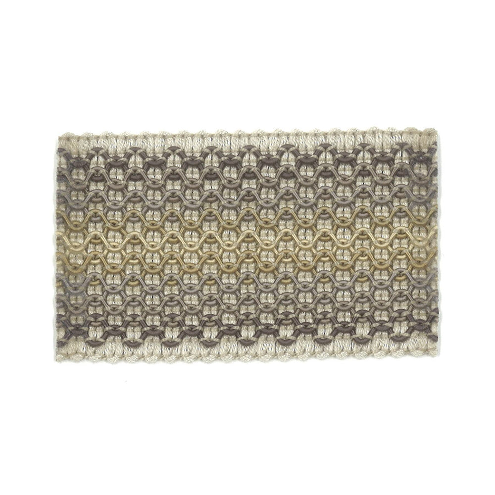 Laminia 2 Driftwood by Stout Designer Trim New World Trim Volume Ii 60% Spun Viscose 16% Polyester 15% Cotton 9% Nylon CHINA Horizontal: 0 and Vertical: 0 2.13 in - Swanky Fabrics -