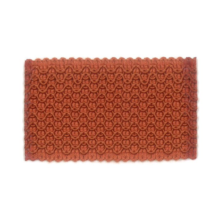 Laminia 5 Tigerlily by Stout Designer Trim NEW WORLD TRIM VOLUME II 60%SVI 16%POL 15%COT 9%NYL CHINA FLAME RETARDANT-U.F.A.C. CLASS 1 CATB 117-2013 PERFORMANCE RATED FABRIC WYZENBEEK 60 000 DOUBLE RUB WEAR TEST (HEAVY DUTY) Horizontal: 0.000 and Vertical: 0.000 2.13 in - Swanky Fabrics -