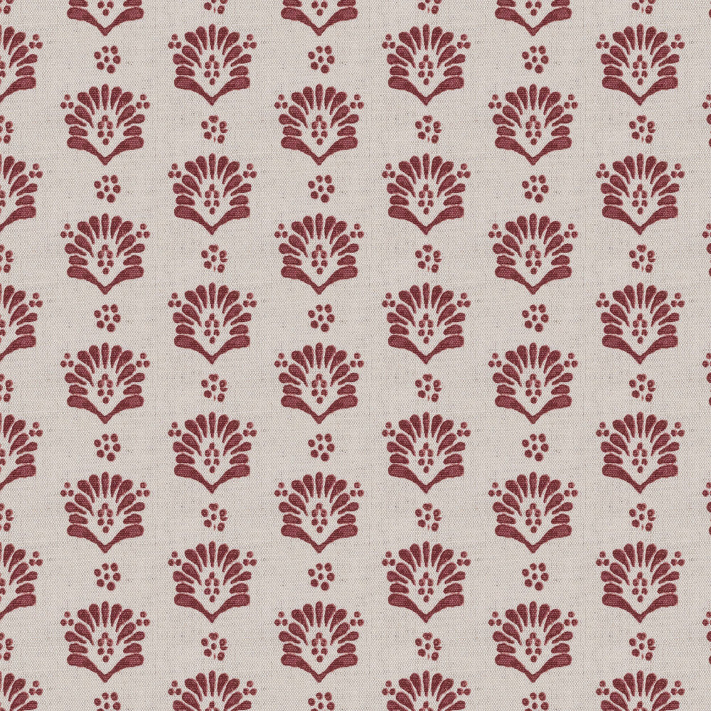 Laplace 1 Rosewood by Stout Designer Fabric THE ART OF COLOR HANDCRAFTED 59%COT 41%LIN INDIA Horizontal: 6.500 and Vertical: 3.875 54 in - Swanky Fabrics -
