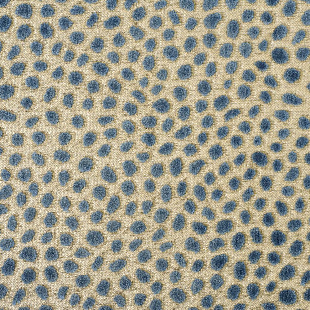 Cosma Blue by Baker Lifestyle Designer Fabric FOXWOOD POLYESTER - 50%;VISCOSE - 50% Belgium HEAVY Horizontal: - and Vertical: - 53.978 - Swanky Fabrics -