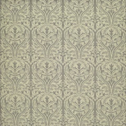Ralph Lauren Fabric Standish Damask Pewter 2 7/8 Yards