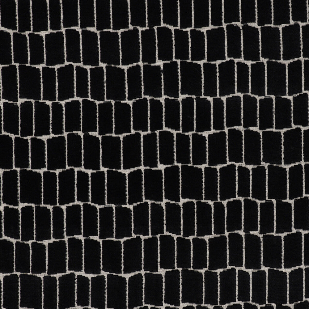 Maximo Onyx by Gaston Y Daniela Designer Fabric LORENZO CASTILLO V VISCOSE - 75%;POLYESTER - 25% Belgium HEAVY Horizontal: 6.89 and Vertical: 4.84 54.33 - Swanky Fabrics -
