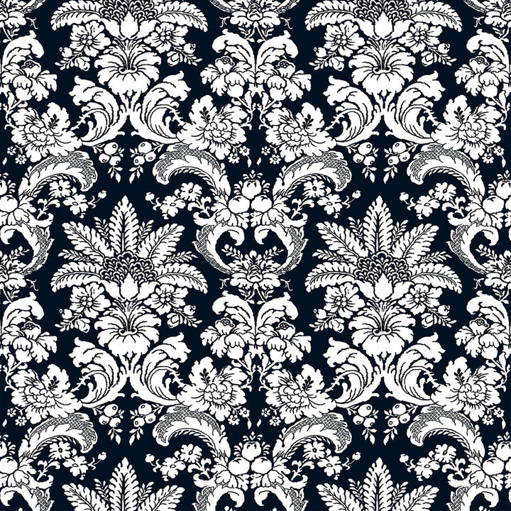 Grajal Navy by Gaston Y Daniela Designer Fabric LORENZO CASTILLO V VISCOSE - 60%;LINEN - 30%;COTTON - 10% Italy HEAVY Horizontal: 27 and Vertical: 26.58 54 - Swanky Fabrics -