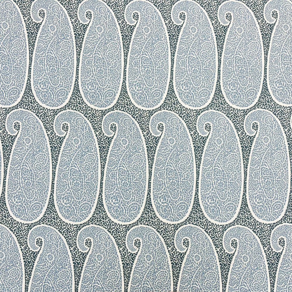 Yaiza Azul by Gaston Y Daniela Designer Fabric LORENZO CASTILLO V VISCOSE - 70%;COTTON - 30% India MEDIUM Horizontal: 14 and Vertical: 33 54 - Swanky Fabrics -