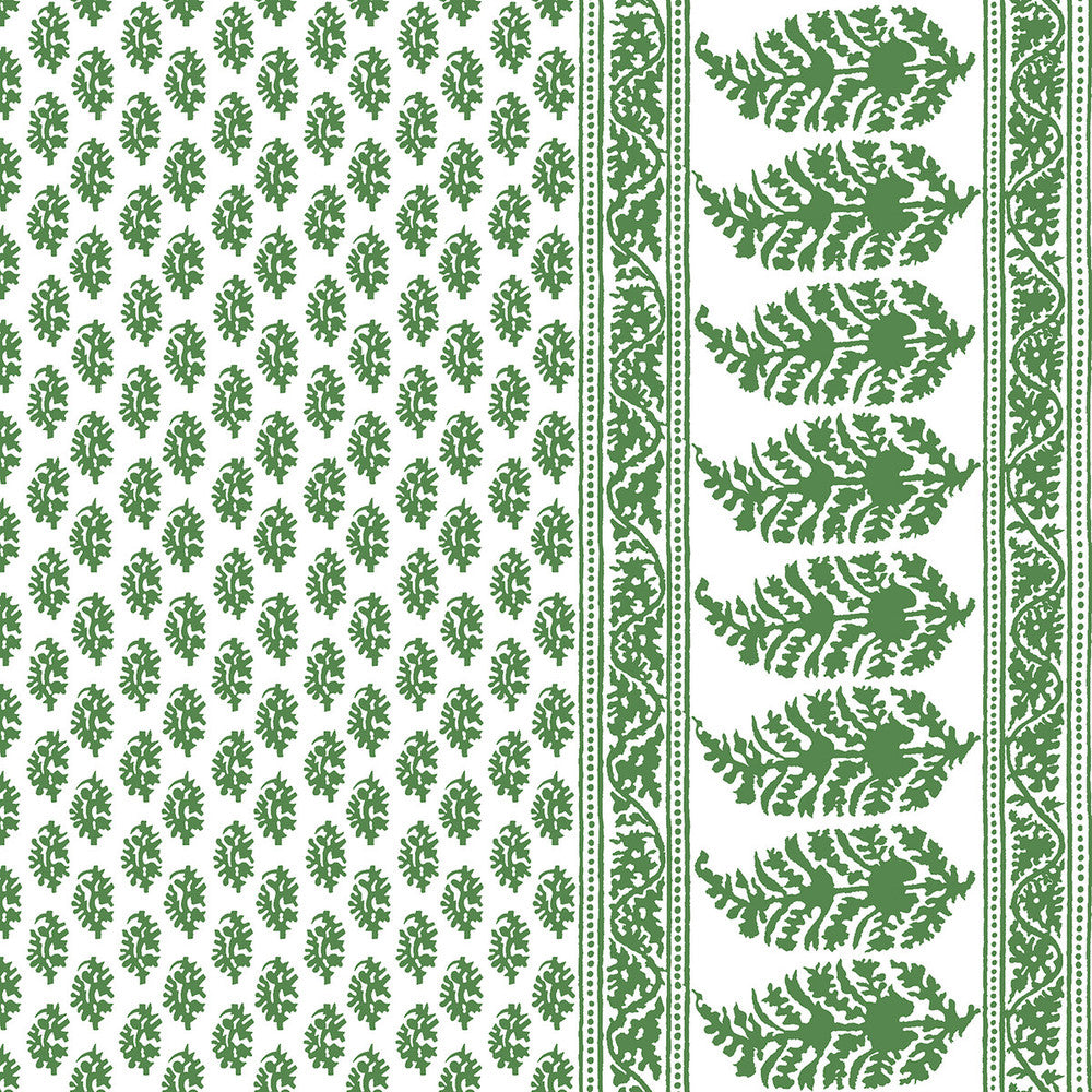 Aravaquita Verde by Gaston Y Daniela Designer Fabric LORENZO CASTILLO V COTTON - 61%;LINEN - 39% Spain MEDIUM Horizontal: 54 and Vertical: 5.7 54 - Swanky Fabrics -