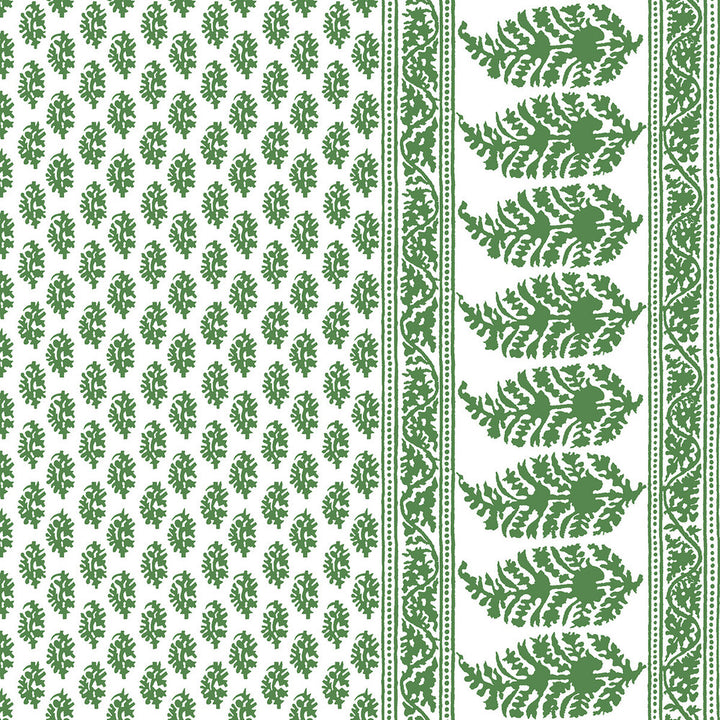 Aravaquita Verde by Gaston Y Daniela Designer Fabric LORENZO CASTILLO V COTTON - 61%;LINEN - 39% Spain MEDIUM Horizontal: 54 and Vertical: 5.7 54 - Swanky Fabrics -