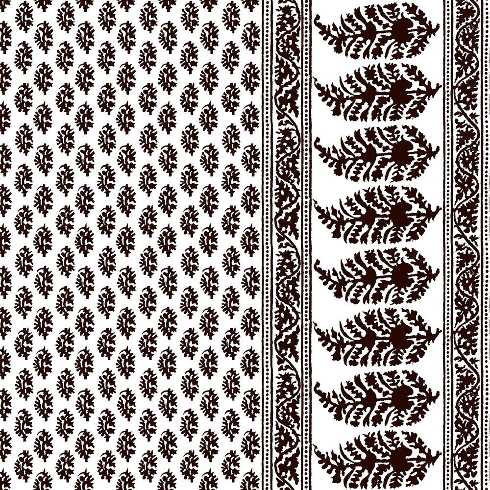 Aravaquita Chocolate by Gaston Y Daniela Designer Fabric LORENZO CASTILLO V COTTON - 61%;LINEN - 39% Spain MEDIUM Horizontal: 54 and Vertical: 5.7 54 - Swanky Fabrics -