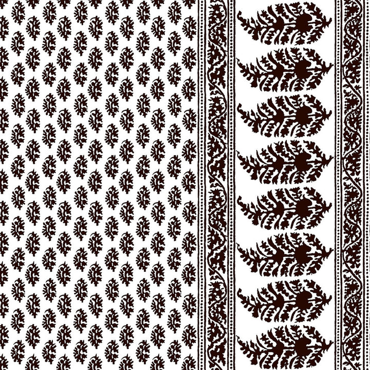 Aravaquita Chocolate by Gaston Y Daniela Designer Fabric LORENZO CASTILLO V COTTON - 61%;LINEN - 39% Spain MEDIUM Horizontal: 54 and Vertical: 5.7 54 - Swanky Fabrics -