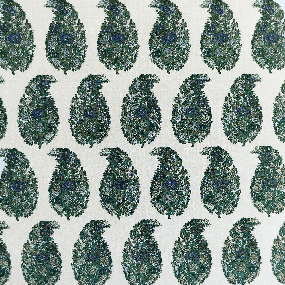 Tarsila Verde/Azul by Gaston Y Daniela Designer Fabric LORENZO CASTILLO V COTTON - 100% Spain HEAVY Horizontal: 2.44 and Vertical: 6.88 55.11 - Swanky Fabrics -