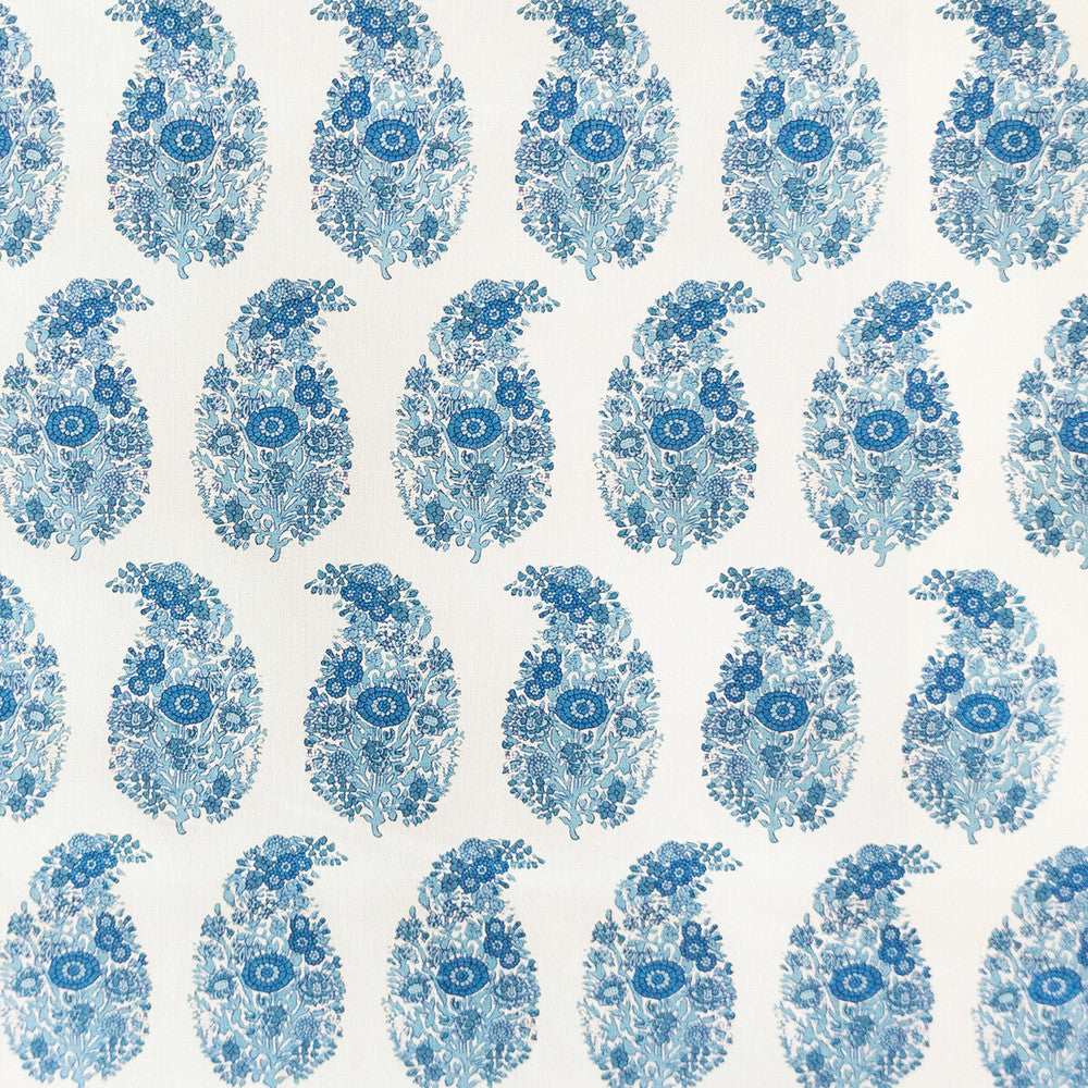 Tarsila Azul by Gaston Y Daniela Designer Fabric LORENZO CASTILLO V COTTON - 100% Spain HEAVY Horizontal: 2.44 and Vertical: 6.88 55.11 - Swanky Fabrics -