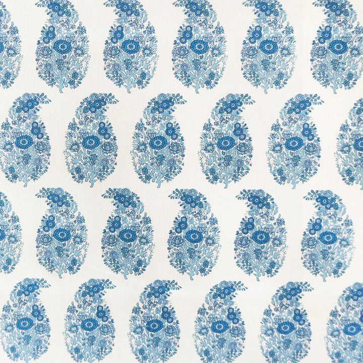 Tarsila Azul by Gaston Y Daniela Designer Fabric LORENZO CASTILLO V COTTON - 100% Spain HEAVY Horizontal: 2.44 and Vertical: 6.88 55.11 - Swanky Fabrics -