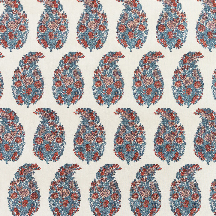 Tarsila Rojo/Gris by Gaston Y Daniela Designer Fabric LORENZO CASTILLO V COTTON - 100% Spain HEAVY Horizontal: 2.44 and Vertical: 6.88 55.11 - Swanky Fabrics -
