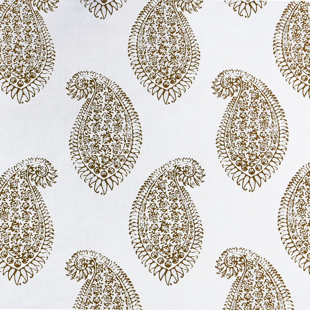 Berenguela Chocolate by Gaston Y Daniela Designer Fabric LORENZO CASTILLO V COTTON - 100% Spain HEAVY Horizontal: 17.72 and Vertical: 21.65 55.11 - Swanky Fabrics -