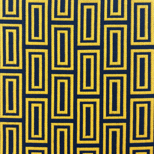 Caleb Amarillo/Navy by Gaston Y Daniela Designer Fabric