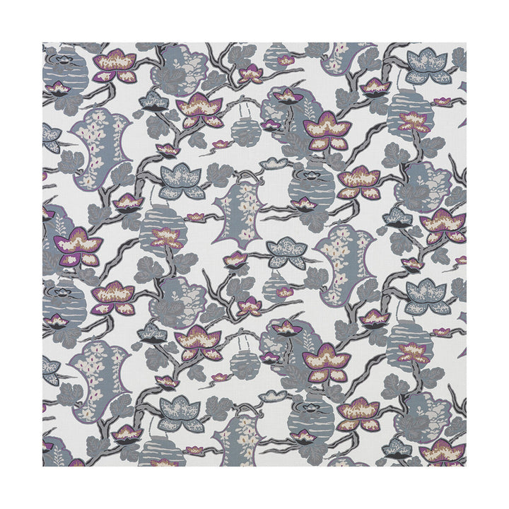 Maria Cobalto/Lavanda by Gaston Y Daniela Designer Fabric LORENZO CASTILLO III VISCOSE - 60%;LINEN - 30%;COTTON - 10% Spain HEAVY Horizontal: 27 and Vertical: 26.25 55 - Swanky Fabrics -