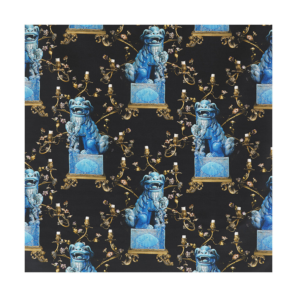 Chien Onyx/Azul by Gaston Y Daniela Fabric Gaston Y Daniela Fabric Chien Onyx/AzulFabric LORENZO CASTILLO III COTTON - 100% Italy </p><p>Repeat: H: 54.25, V: 30 55 - Fabric Carolina -