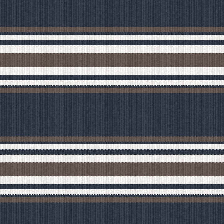 Pinilla Navy/Marron by Gaston Y Daniela Designer Fabric LORENZO CASTILLO IV WOOL - 73%;COTTON - 20%;POLYESTER - 7% Turkey HEAVY Horizontal: 0 and Vertical: 26.4 54 - Swanky Fabrics -