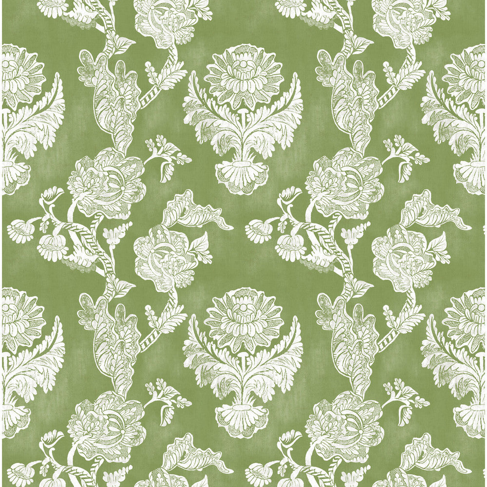 Chitina Verde by Gaston Y Daniela Designer Fabric LORENZO CASTILLO IV VISCOSE - 67%;LINEN - 33% Spain MEDIUM Horizontal: 26.87 and Vertical: 26 54 - Swanky Fabrics -