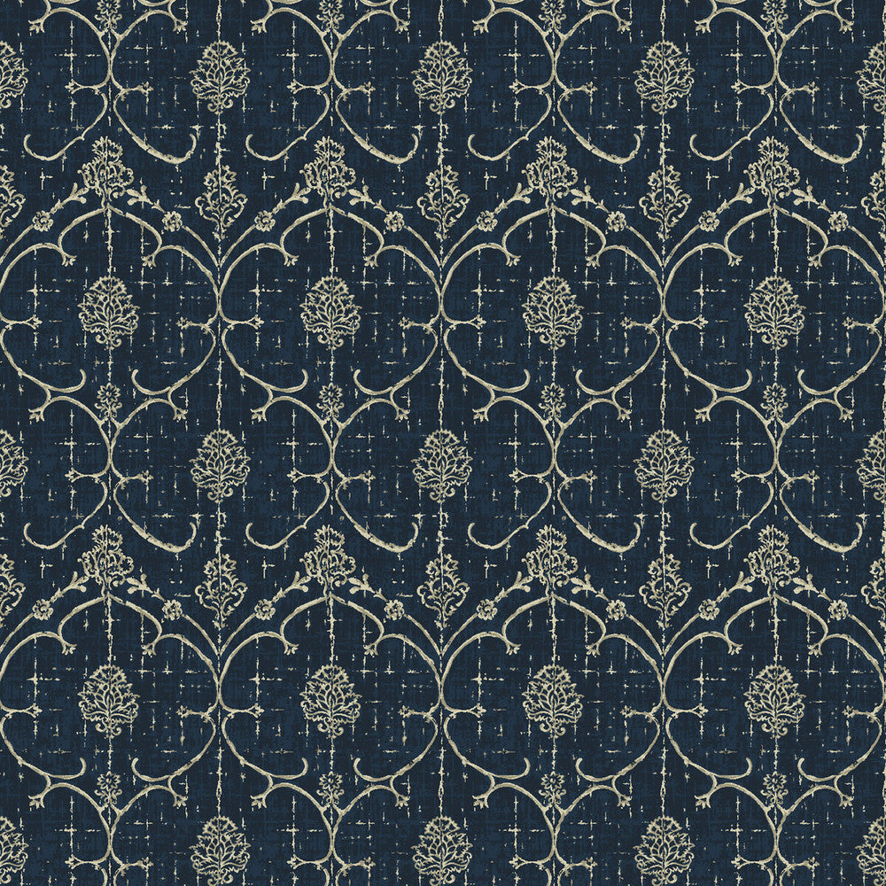 Lorenzo Petroleo by Gaston Y Daniela Designer Fabric LORENZO CASTILLO IV VISCOSE - 66%;LINEN - 22%;POLYESTER - 12% Italy HEAVY Horizontal: 13.79 and Vertical: 24.43 54 - Swanky Fabrics -