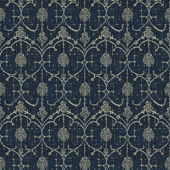 Lorenzo Petroleo by Gaston Y Daniela Designer Fabric LORENZO CASTILLO IV VISCOSE - 66%;LINEN - 22%;POLYESTER - 12% Italy HEAVY Horizontal: 13.79 and Vertical: 24.43 54 - Swanky Fabrics -