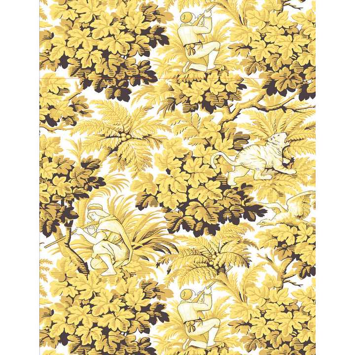 Vegacervera Wp Ocre by Gaston Y Daniela Designer Wallcovering LORENZO CASTILLO V VINYL - 100% Italy - Horizontal: 0 and Vertical: 27.5 27.5 - Swanky Fabrics -