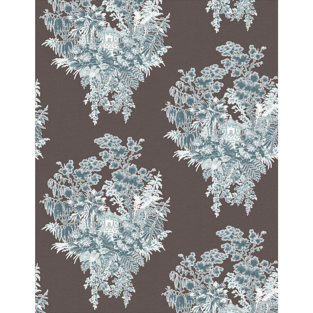 Valjunco Wp Fon/Marron/Az by Gaston Y Daniela Designer Wallcovering LORENZO CASTILLO V VINYL - 100% Italy Horizontal: 0 and Vertical: 20.8 27.5 - Swanky Fabrics -