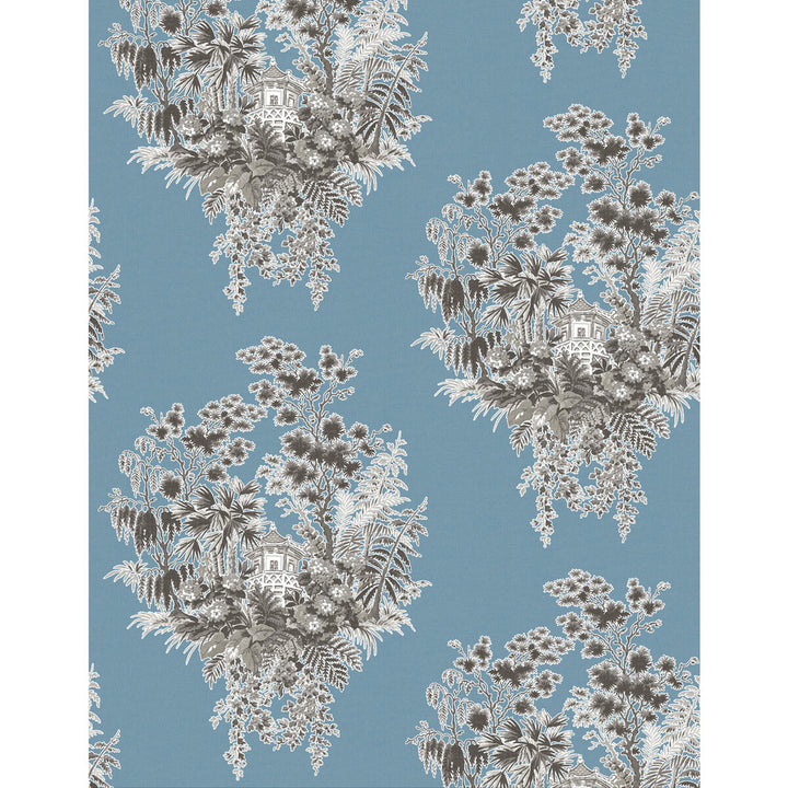 Valjunco Wp Azul by Gaston Y Daniela Designer Wallcovering LORENZO CASTILLO V VINYL - 100% Italy - Horizontal: 0 and Vertical: 20.8 27.5 - Swanky Fabrics -