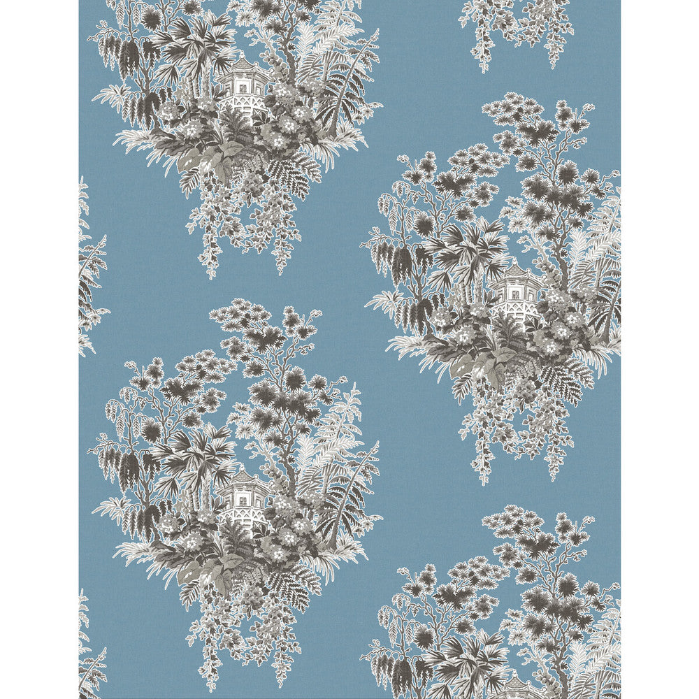 Valjunco Wp Azul by Gaston Y Daniela Designer Wallcovering LORENZO CASTILLO V VINYL - 100% Italy Horizontal: 0 and Vertical: 20.8 27.5 - Swanky Fabrics -