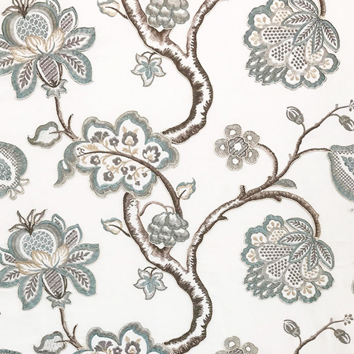 LEAP 63J8001 by JF Designer Fabric Color Concepts Silver Sage 60% Cotton, 32% Viscose, 8% Polyester India  Horizontal: 25.375 and Vertical: 15.5 61  - Swanky Fabrics -