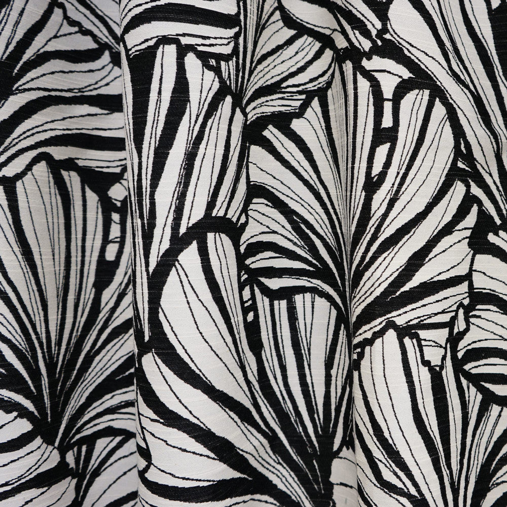 LEAVES 98SJ101 by JF Designer Fabric JF Studio 50% Cotton, 41% Polyester, 9% Viscose India  Horizontal: 25 and Vertical: 28.625 52  - Swanky Fabrics -